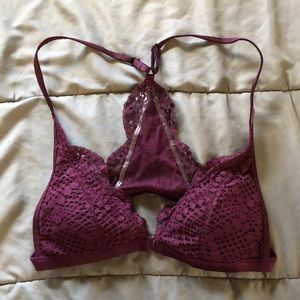 Victoria Secret purple front attached bra